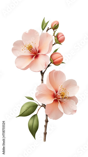 Peach flowers