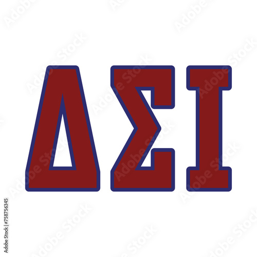 Delta Sigma Iota greek letter, ΔΣΙ greek letters, ΔΣΙ photo