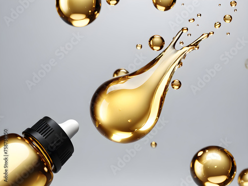oil bubbles in liquid