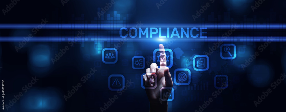 Compliance rules regulation business policy law concept. Compliance rules regulation business policy law concept.