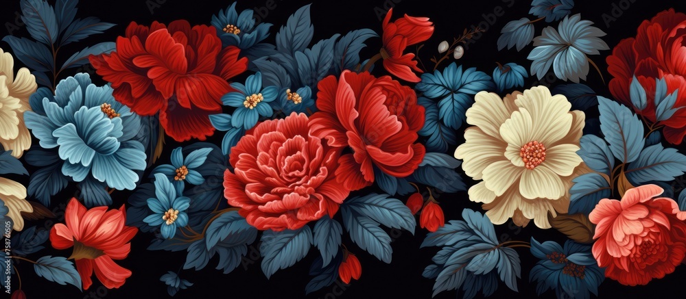 Floral pattern for various design purposes. Floral pattern for various design purposes.
