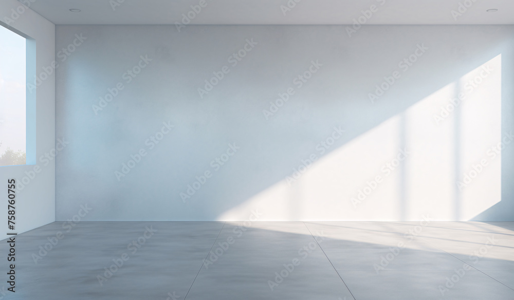 3D rendering of white interior space background for product display concept illustration 3D rendering of white interior space background for product display concept illustration