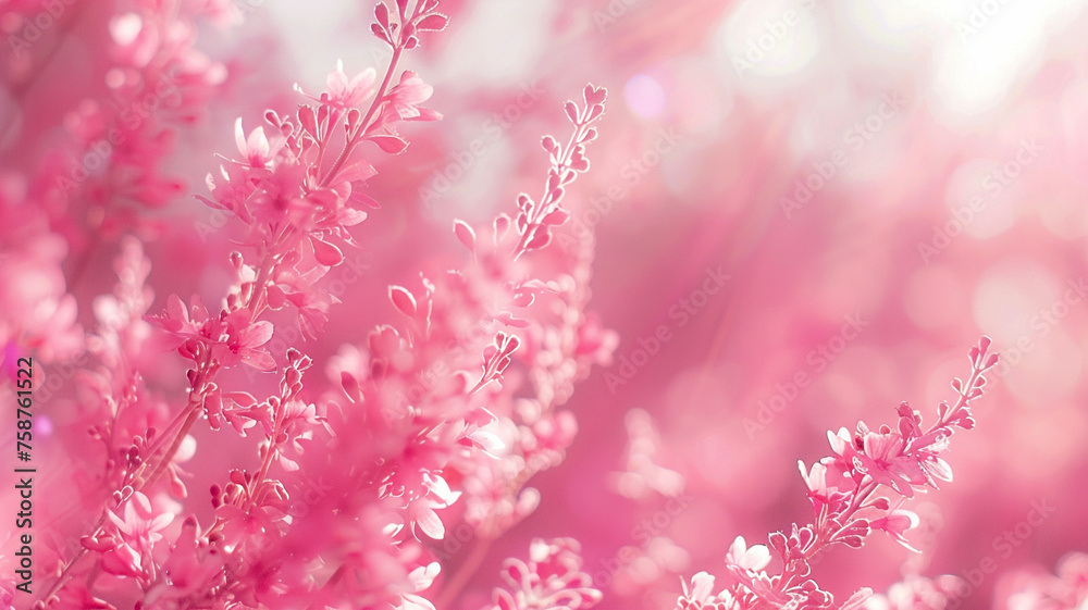 pink flowers with blurry pink nature background pink flowers with blurry pink nature background