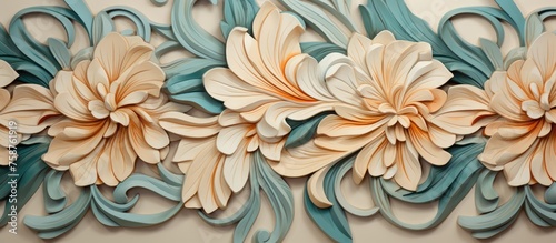 Seamless Background for Wall Decorative Tiles