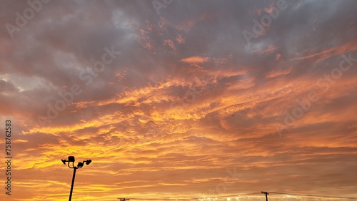 sunset in the clouds