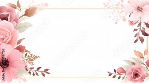 Painting watercolor floral background illustration floral nature