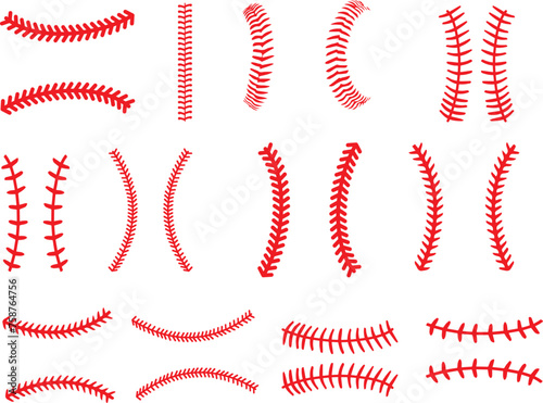 Baseball stitches, baseball laces, sport, softball files photo