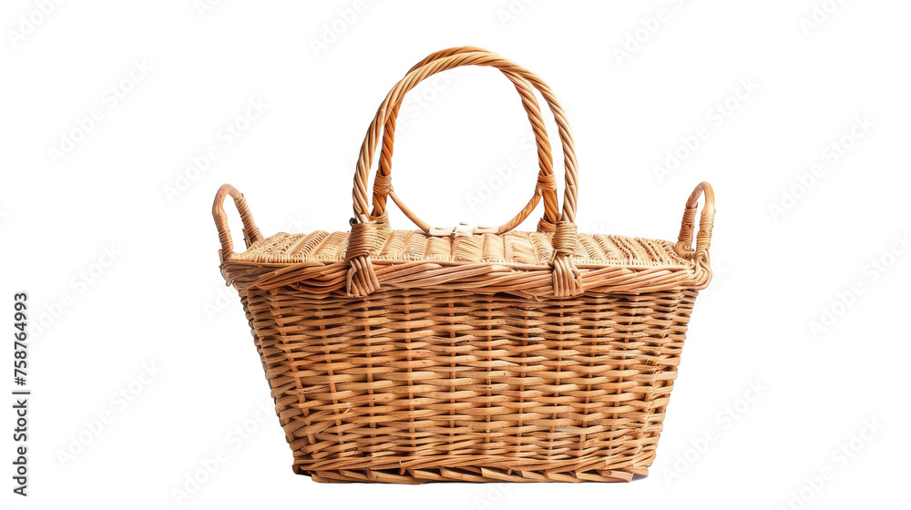 Picnic Basket on Transparent Background PNG