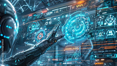 Futuristic Concepts: Images depicting cutting-edge technology, such as virtual reality, augmented reality, and artificial intelligence, often showcasing sleek and innovative designs.