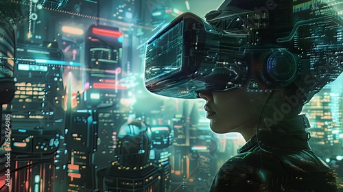 Futuristic Concepts: Images depicting cutting-edge technology, such as virtual reality, augmented reality, and artificial intelligence, often showcasing sleek and innovative designs.