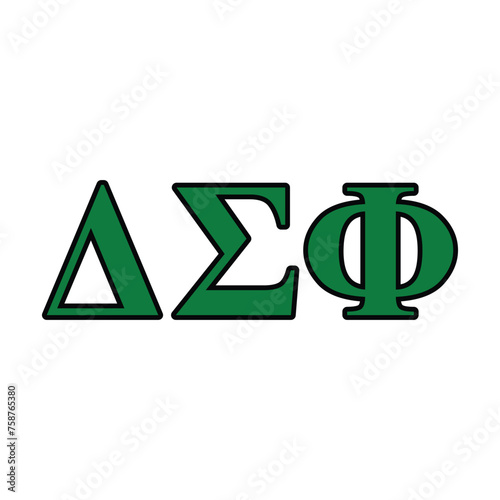 Delta Sigma Phi greek letter, ΔΣΦ greek letters, ΔΣΦ photo