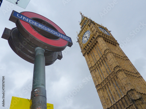Foto Panneau métro Underground Big Ben