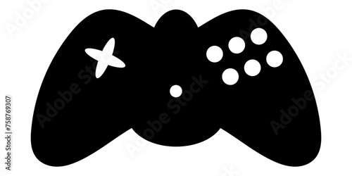 Game console icon. Video game symbol. Vector illustration isolated on background.
