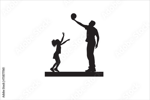 Father and daughter Silhouette, Father and Son Silhouette, Father Son and daughter Silhouette, father son and daughter silhouette tattoo.