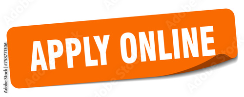 apply online sticker. apply online label