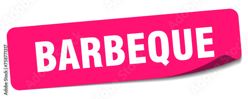 barbeque sticker. barbeque label