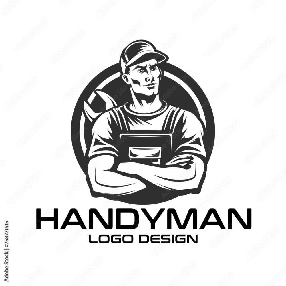 Handyman Vector Logo Design Handyman Vector Logo Design