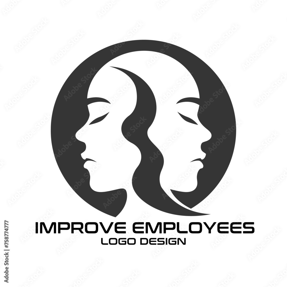 Improve Employees Vector Logo Design Improve Employees Vector Logo Design
