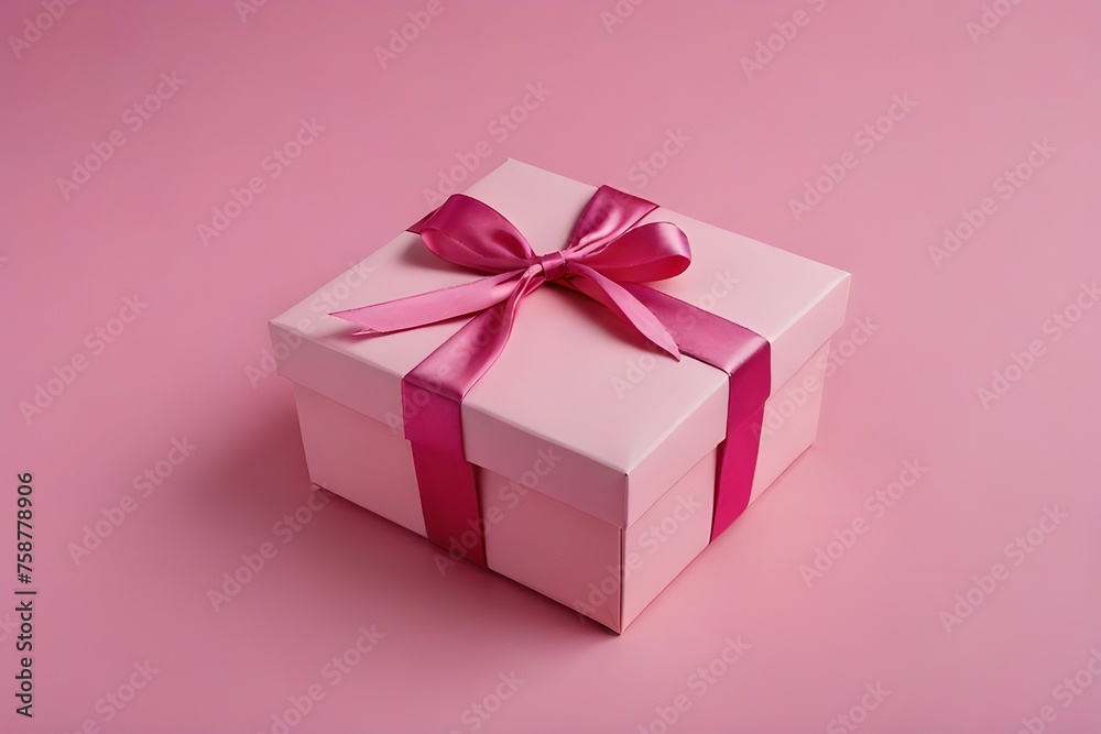 Fototapeta premium pink gift box