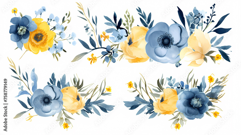Colorful seamless floral pattern, spring flowers