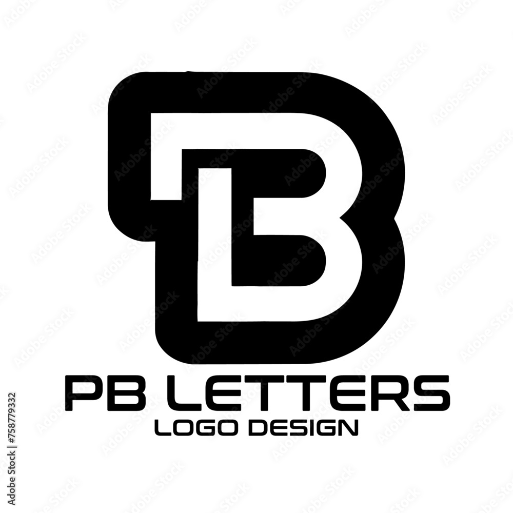 PB Letters Vector Logo Design PB Letters Vector Logo Design