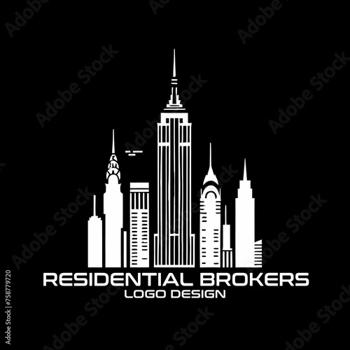 Residential Brokers Vector Logo Design