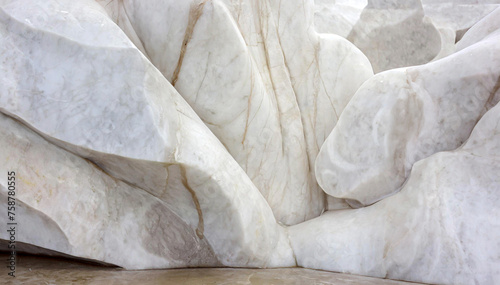 Marmur, biały kamień, tekstura