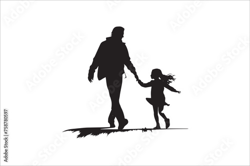 Father and daughter Silhouette, Father and Son Silhouette, Father Son and daughter Silhouette, father son and daughter silhouette tattoo.