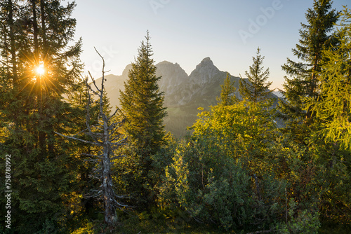 Blick vom Spielkogel zum Reichenstein, Ennstaler Alpen, Steiermark, Österreich