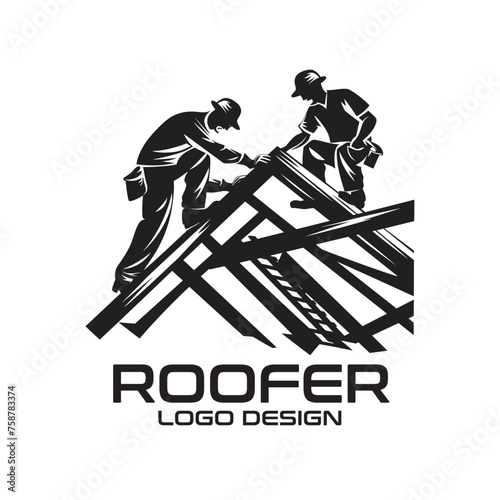 Roofer Vector Logo Design
