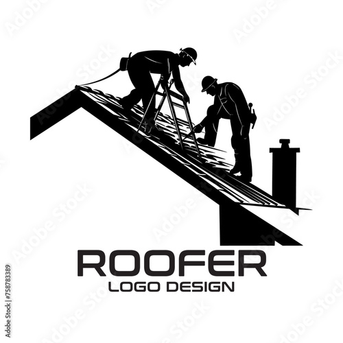 Roofer Vector Logo Design