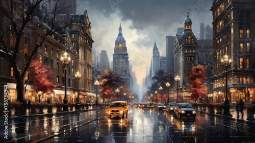 Generative AI Fifth Avenue, New York City, USA © vadosloginov