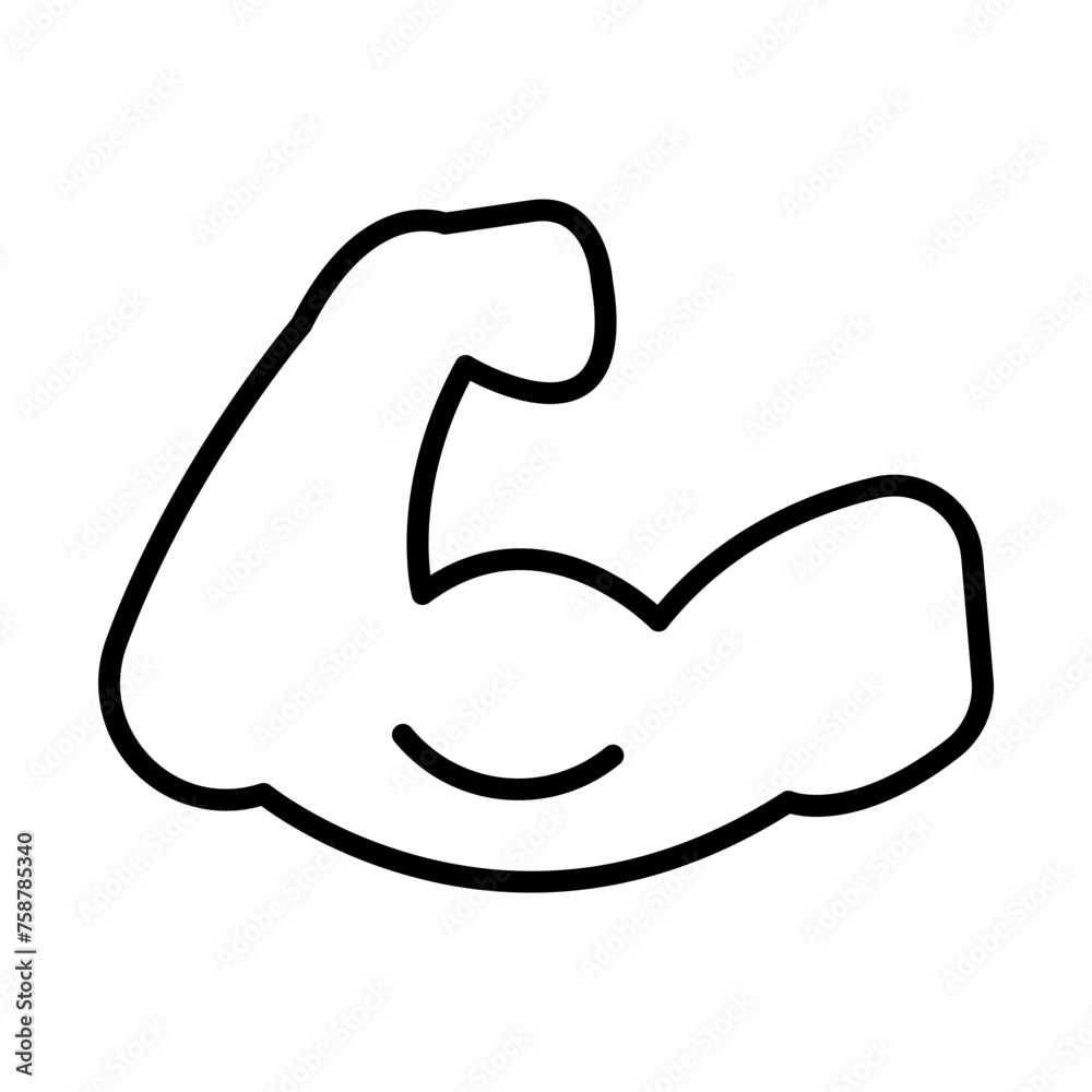 Muscle line icon Muscle line icon