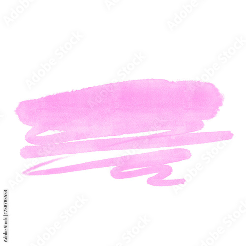 Watercolor brush strokes shape