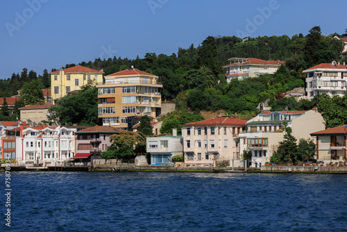 Wallpaper Mural Cityscape View from the water to buildings in the city of Istanbul in public places Torontodigital.ca