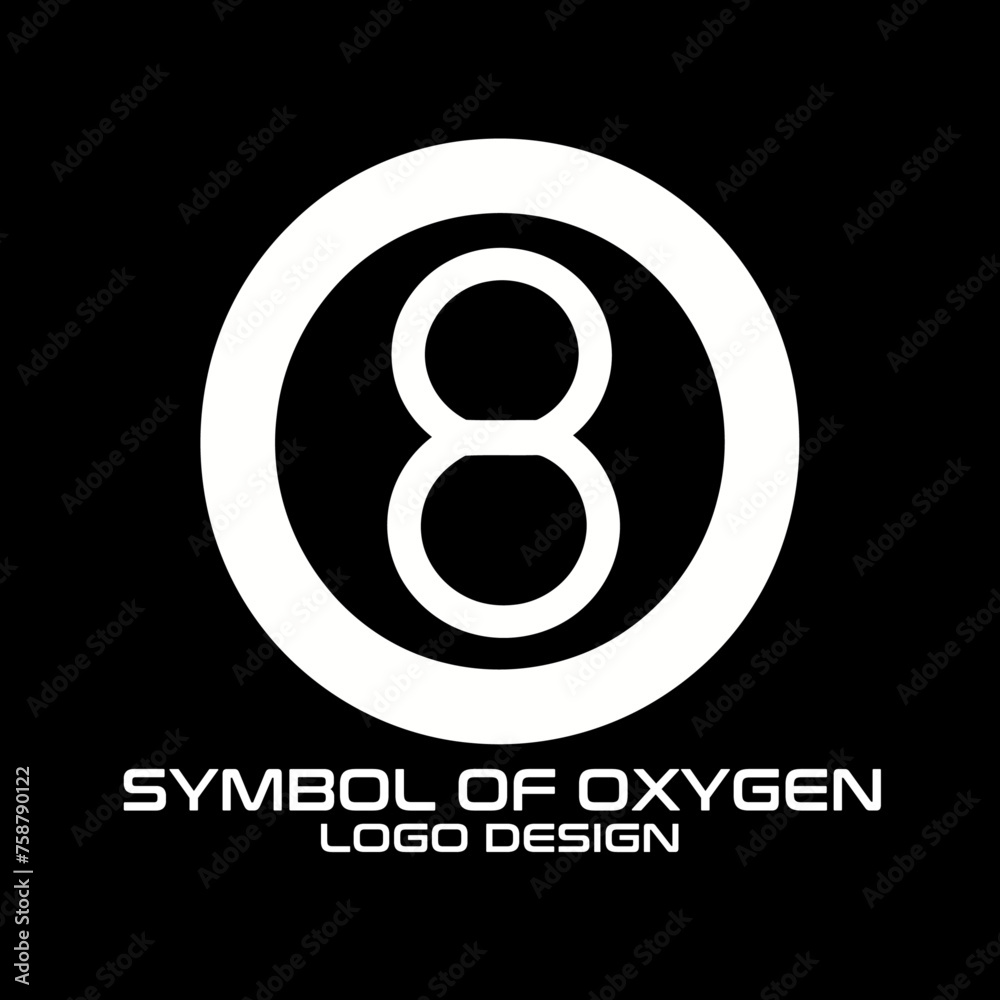 Symbol Of Oxygen Vector Logo Design Symbol Of Oxygen Vector Logo Design