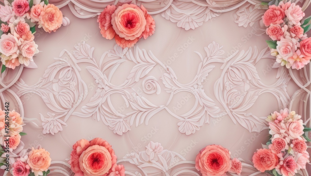 Beautiful background for your photos and website,rose, flower, frame, pink, love, roses, floral,  wedding, valentine, border, flowers, day, nature, vintage, design, birthday