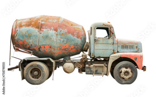 Concrete Carrier: Variations in Cement Truck isolated on transparent Background