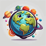 Planet Logo Design Very Cool
