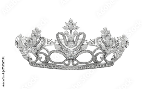 Crown of Diamonds isolated on transparent Background
