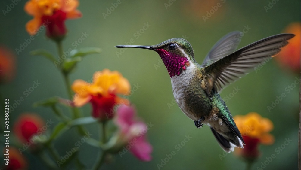 Fototapeta premium hummingbird in flight