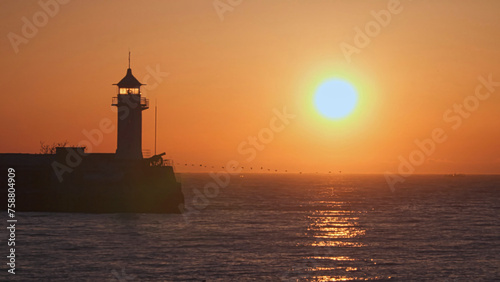The lighthouse in the morning.