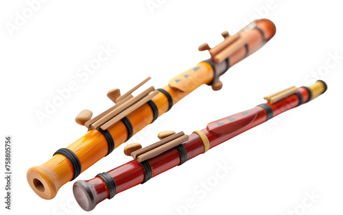 Toy Bassoons isolated on transparent Background