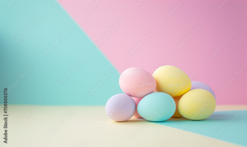 Eastern gift card eggs pattern colorfull