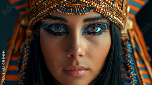 Beautiful Cleopatra, queen of the Ptolemaic Kingdom of Egypt.