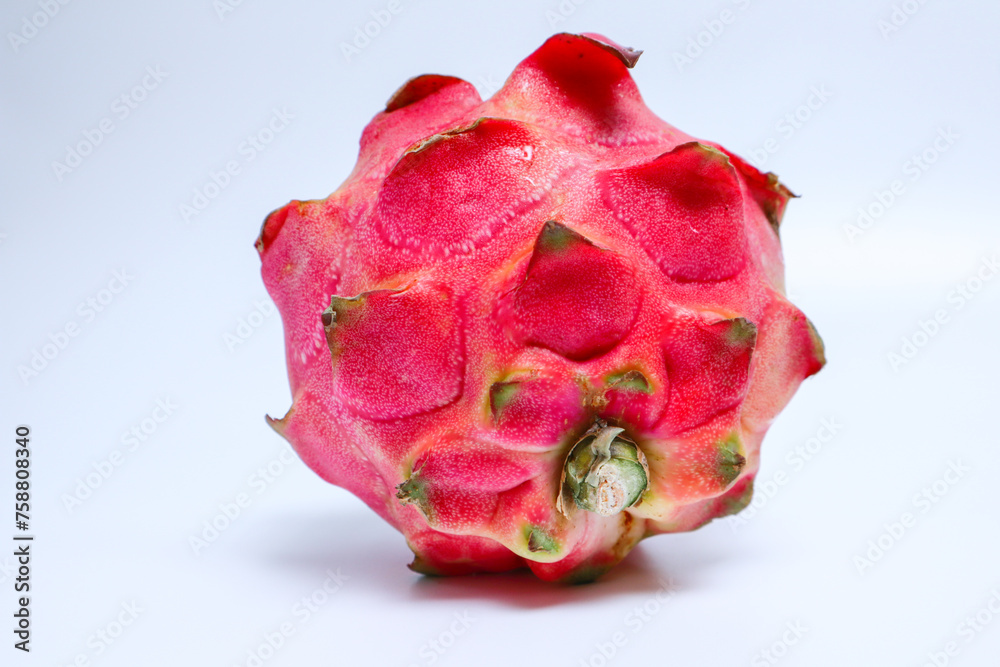 red dragon fruit isolated on white background red dragon fruit isolated on white background