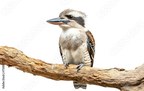 Perched Kookaburra on a Limb isolated on transparent Background photo