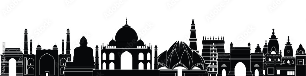 islamic mosque building set flat illustration islamic mosque building set flat illustration