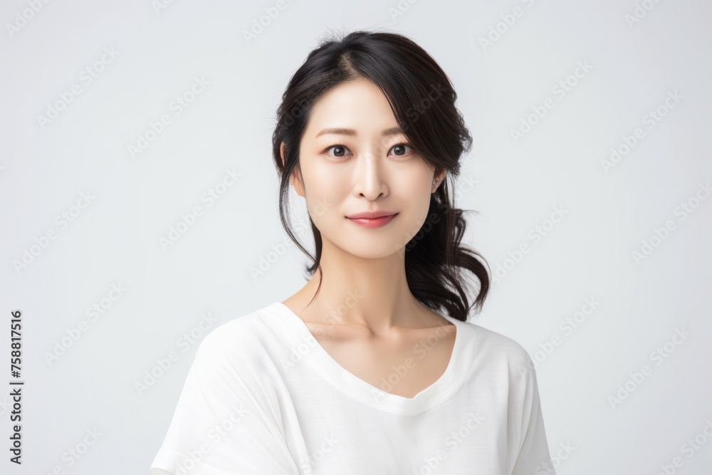 Beautiful Young Asian Woman with Clean Fresh Skin. Face care, Facial treatment, Cosmetology, beauty and healthy skin and cosmetic concept, woman beauty skin isolated on white background. Beautiful Young Asian Woman with Clean Fresh Skin. Face care, Facial treatment, Cosmetology, beauty and healthy skin and cosmetic concept, woman beauty skin isolated on white background.