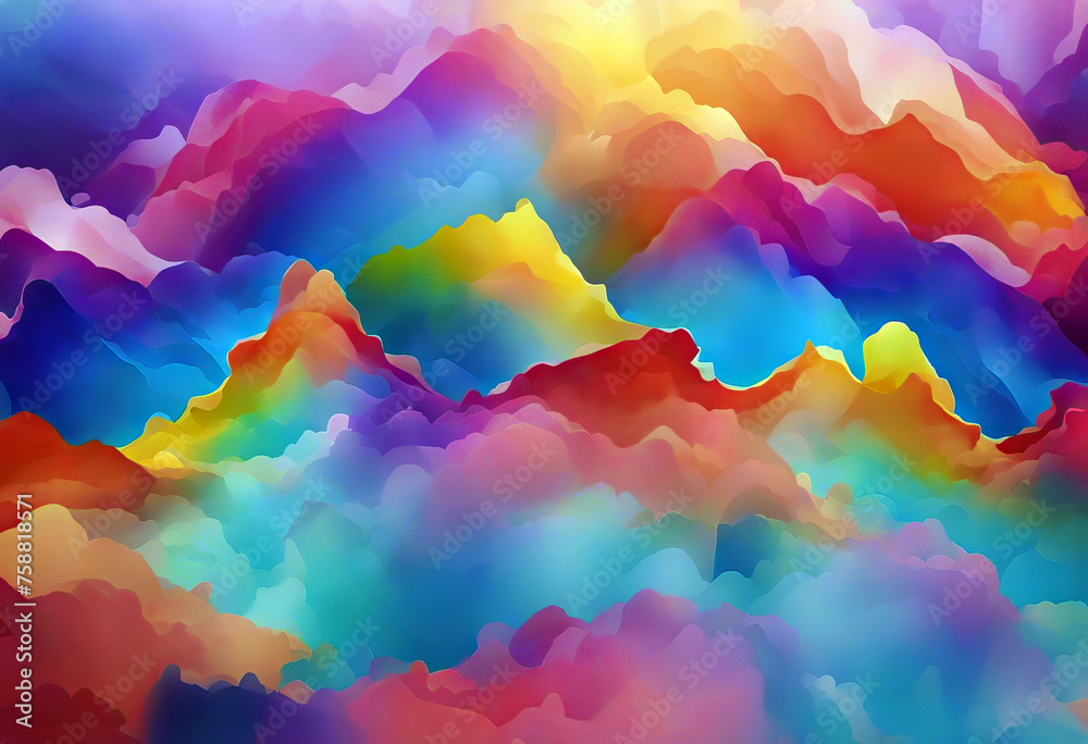 Abstract bright rainbow watercolor background stock illustrationRainbow Backgrounds Pride Watercolor Painting Watercolor Background